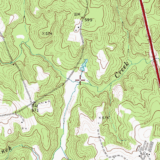 Topographic Map of Long Branch, SC