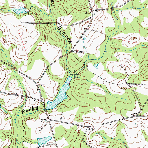 Topographic Map of Long Branch, SC