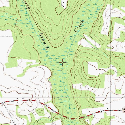 Topographic Map of Long Branch, SC