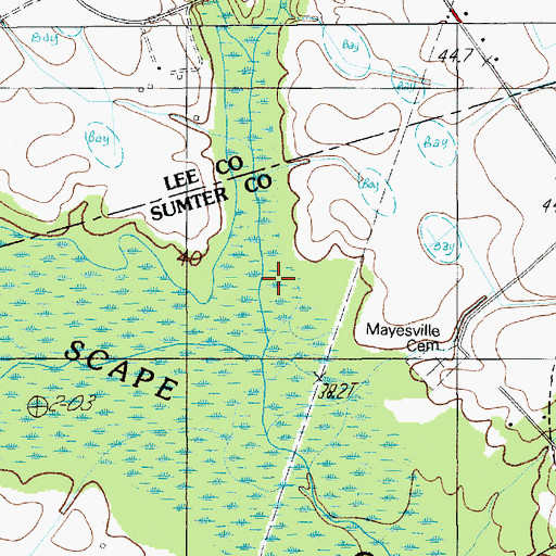 Topographic Map of Long Branch, SC