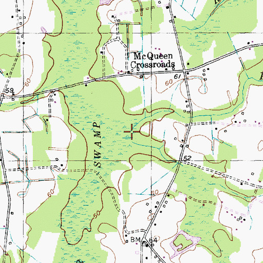 Topographic Map of Long Branch, SC