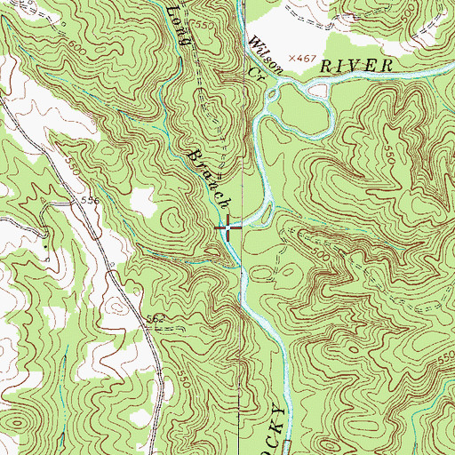 Topographic Map of Long Branch, SC