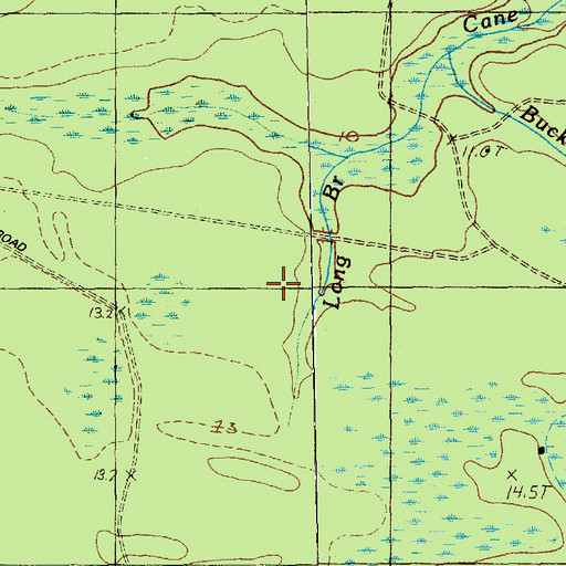 Topographic Map of Long Branch, SC