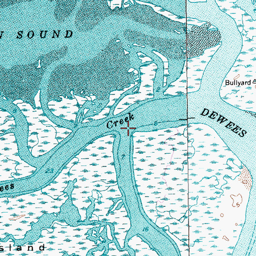 Topographic Map of Long Creek, SC