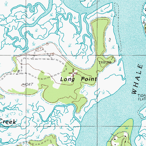 Topographic Map of Long Island, SC