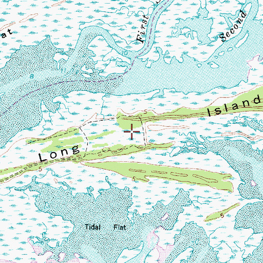 Topographic Map of Long Island, SC