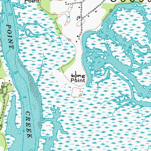 Topographic Map of Long Point, SC