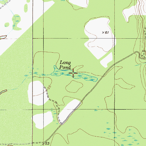 Topographic Map of Long Pond, SC