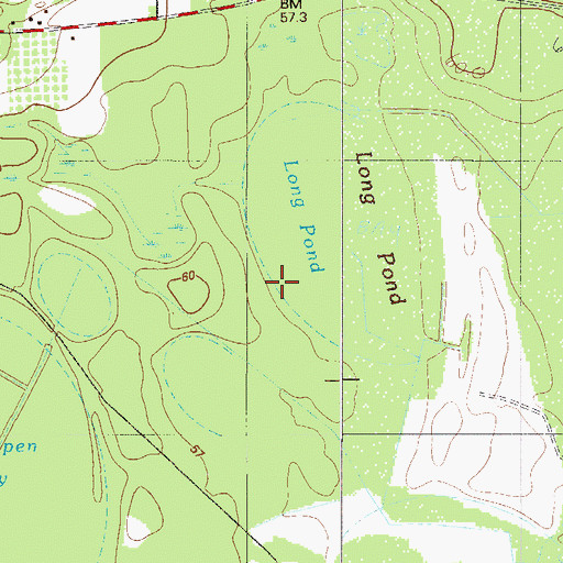 Topographic Map of Long Pond, SC