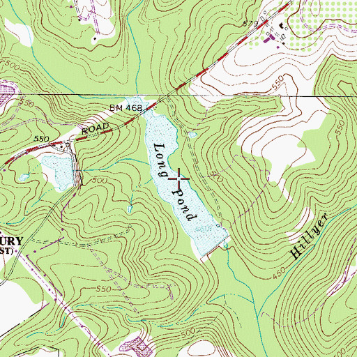 Topographic Map of Long Pond, SC