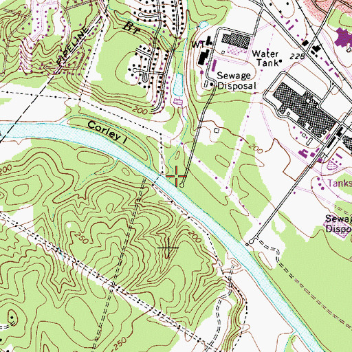 Topographic Map of Lorick Branch, SC