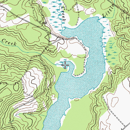 Topographic Map of Lower Alligator Creek, SC