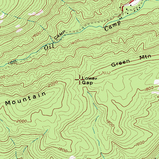Topographic Map of Lower Gap, SC