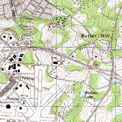 Topographic Map of Lowndes Hill Church, SC