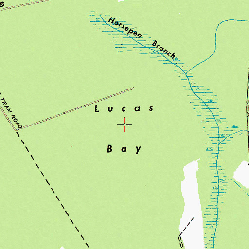 Topographic Map of Lucas Bay, SC