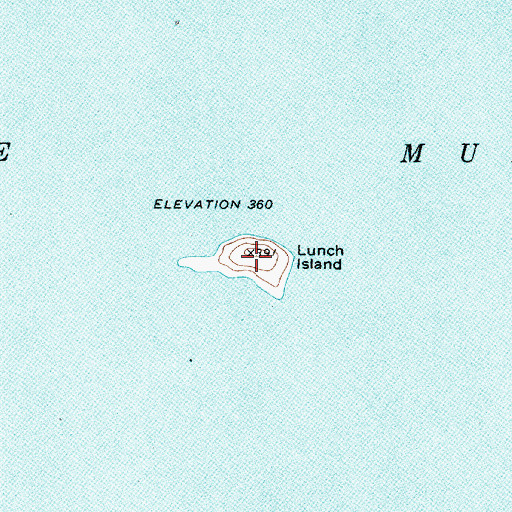 Topographic Map of Lunch Island, SC
