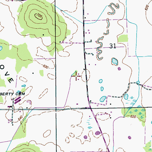 Topographic Map of Maynard Cove, AL