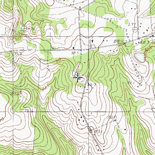 Topographic Map of Macedonia Church, SC