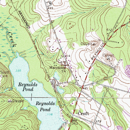 Topographic Map of Macedonia Church, SC