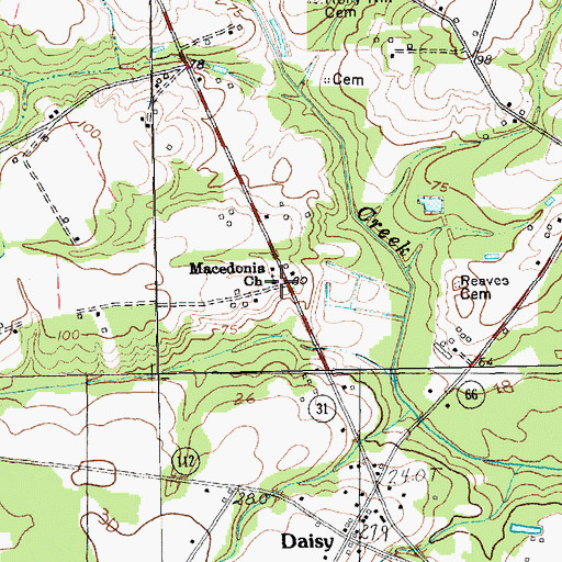 Topographic Map of Macedonia Church, SC