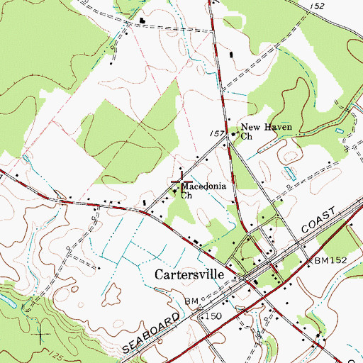 Topographic Map of Macedonia Church, SC