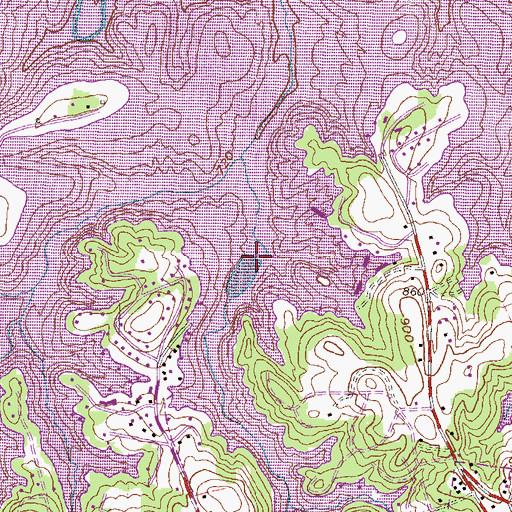 Topographic Map of Mahaffey Lake, SC
