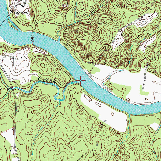 Topographic Map of Manchester Creek, SC