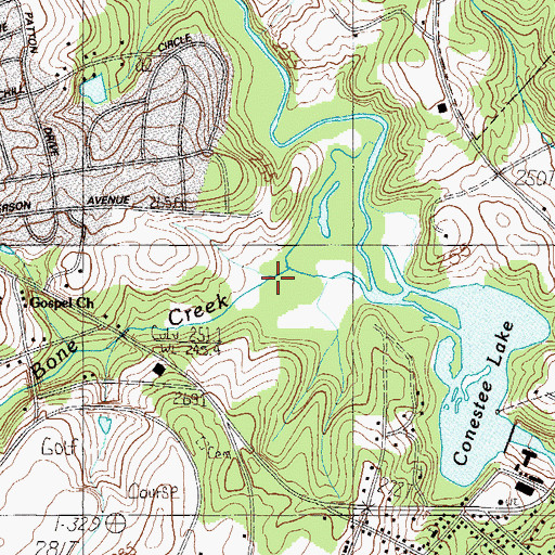 Topographic Map of Marrow Bone Creek, SC