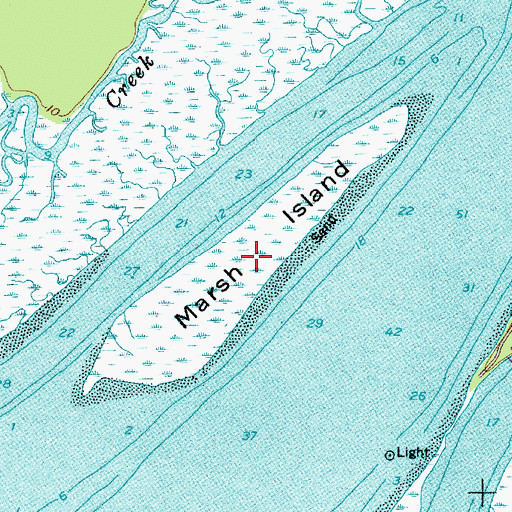 Topographic Map of Middle Marsh Island, SC