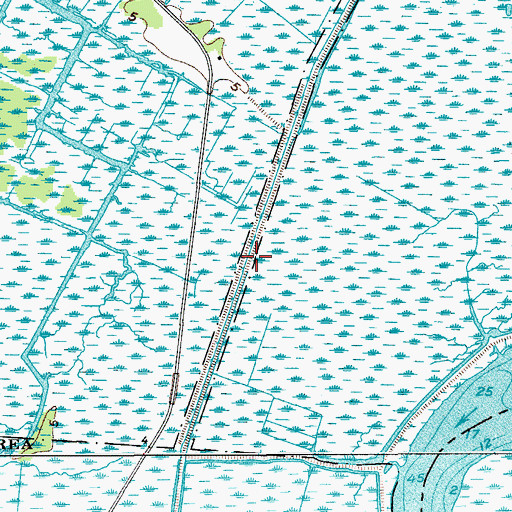 Topographic Map of Matthews Canal, SC