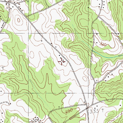 Topographic Map of Maynard School, SC