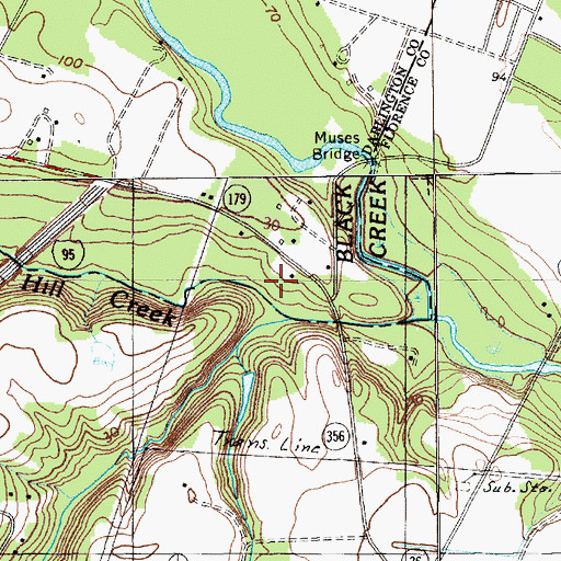 Topographic Map of McCall Branch, SC