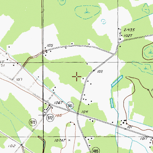 Topographic Map of McClam School, SC
