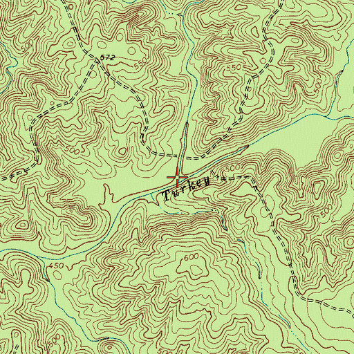 Topographic Map of McClures Branch, SC
