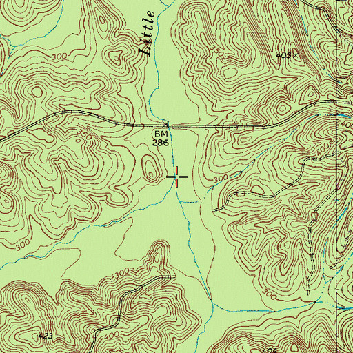 Topographic Map of McCulley Creek, SC