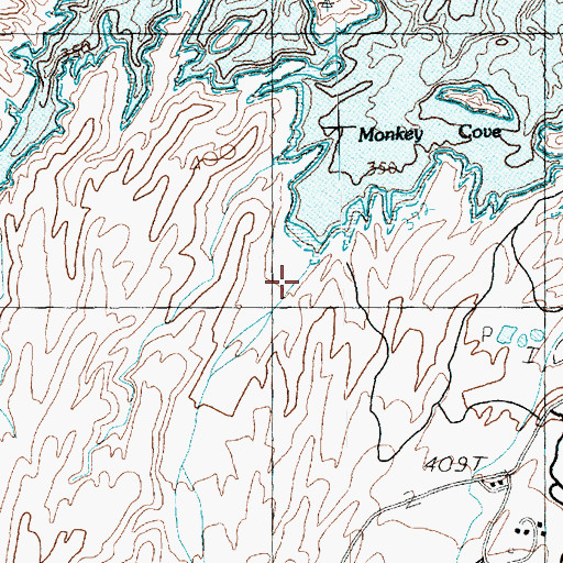 Topographic Map of Temple Wash, AZ
