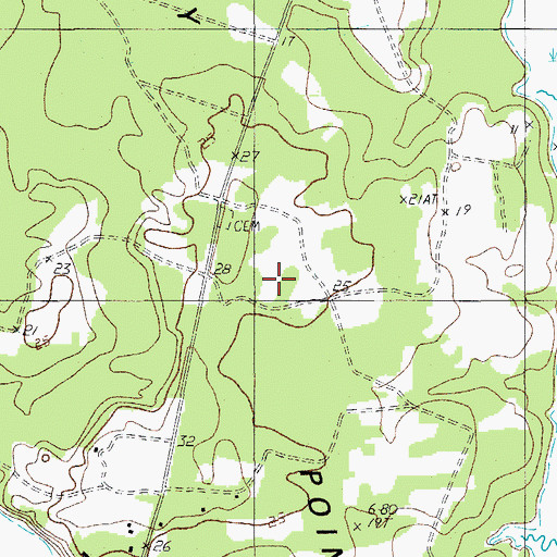 Topographic Map of Mackay Point, SC
