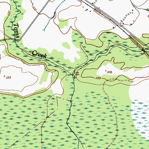 Topographic Map of McKenzie Creek, SC