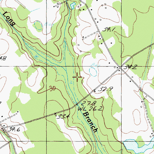Topographic Map of Meadow Prong, SC