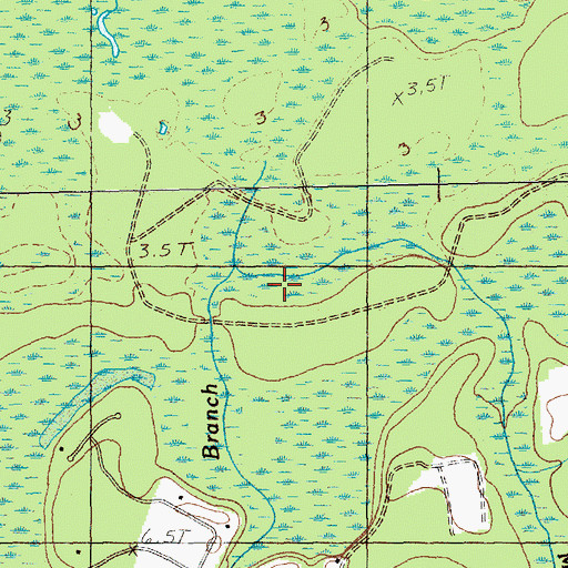 Topographic Map of Meetinghouse Branch, SC