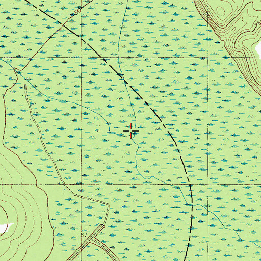Topographic Map of Merkel Branch, SC