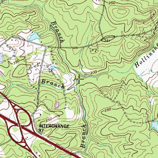 Topographic Map of Metz Branch, SC