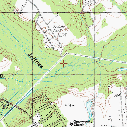 Topographic Map of Middle Swamp, SC