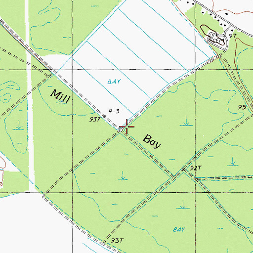 Topographic Map of Mill Bay, SC