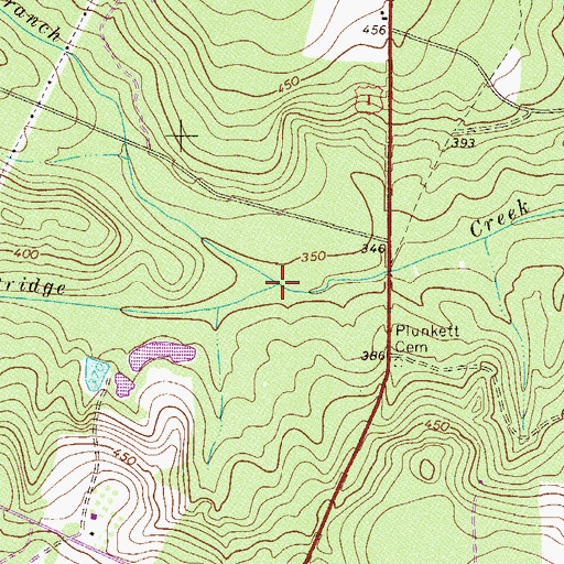 Topographic Map of Mill Branch, SC