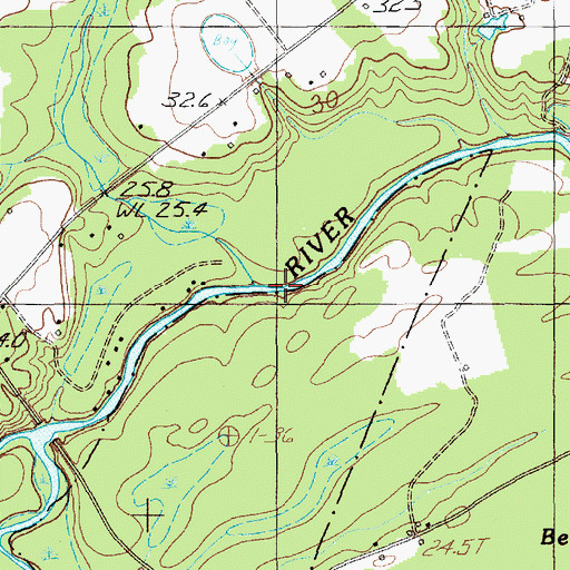 Topographic Map of Mill Branch, SC