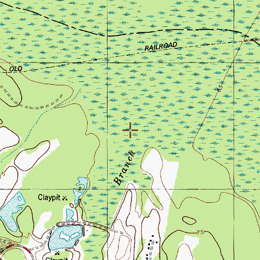Topographic Map of Mill Branch, SC