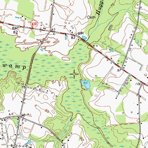 Topographic Map of Mill Branch, SC