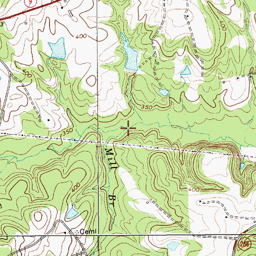 Topographic Map of Mill Branch, SC
