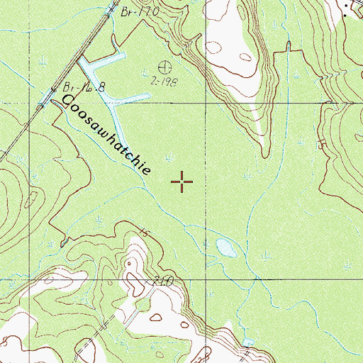 Topographic Map of Mill Creek, SC